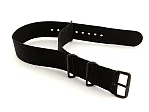 (image for) Nato G10 Nylon Watch Strap PVD Buckle Black 18mm