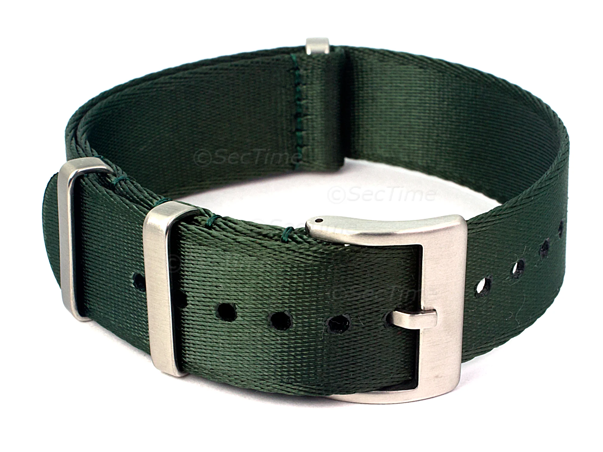 (image for) 20mm Green Seatbelt Nato Watch Strap Military Divers (1)