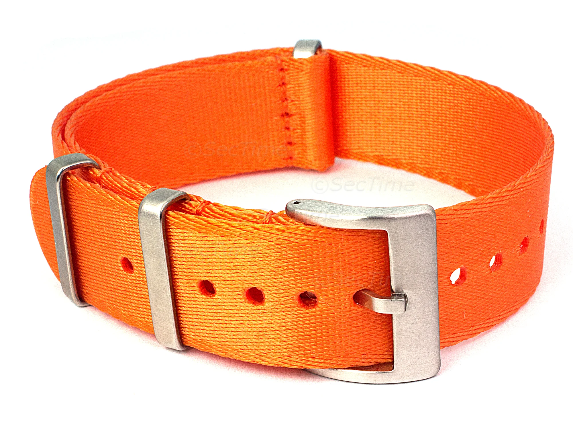 (image for) 20mm Orange Seatbelt Nato Watch Strap Military Divers (1)