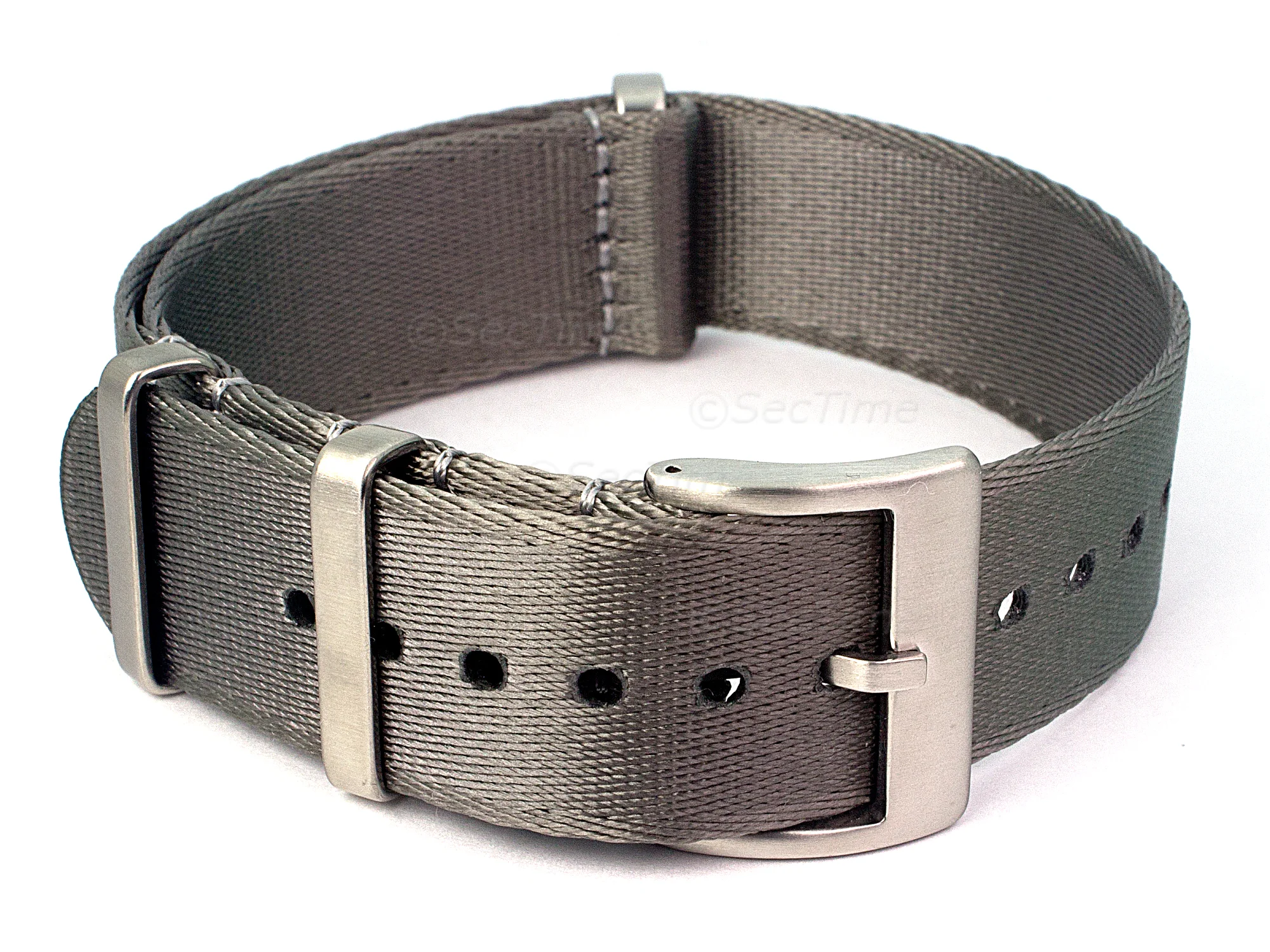(image for) 22mm Grey Seatbelt Nato Watch Strap Military Divers (1)