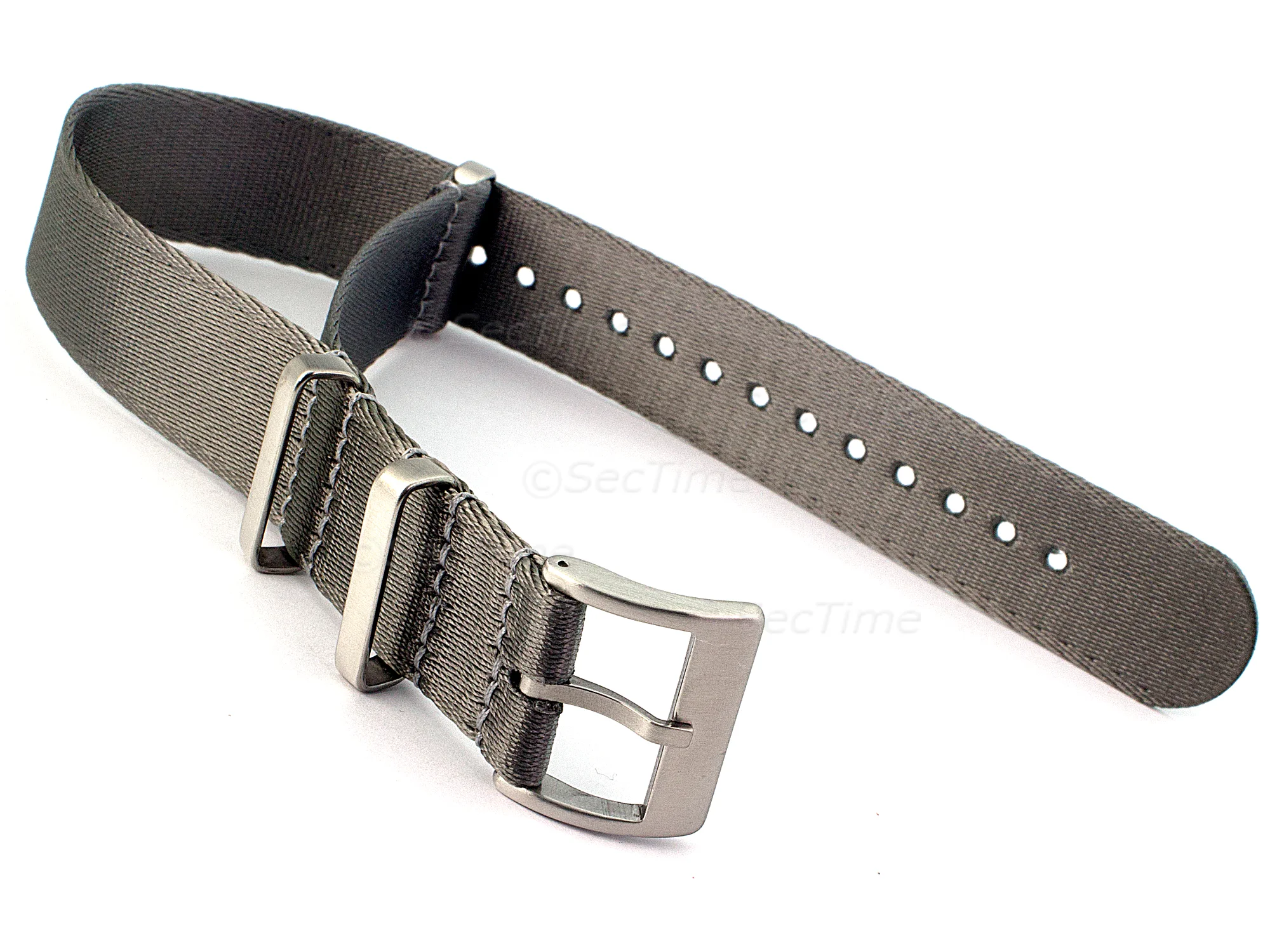 (image for) 22mm Grey Seatbelt Nato Watch Strap Military Divers