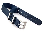 (image for) 22mm Navy Blue Seatbelt Nato Watch Strap Military Divers