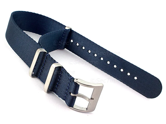 (image for) 20mm Navy Blue Seatbelt Nato Watch Strap Military Divers
