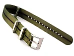 (image for) 18mm Olive Green/Black Seatbelt Nato Watch Strap Military Divers