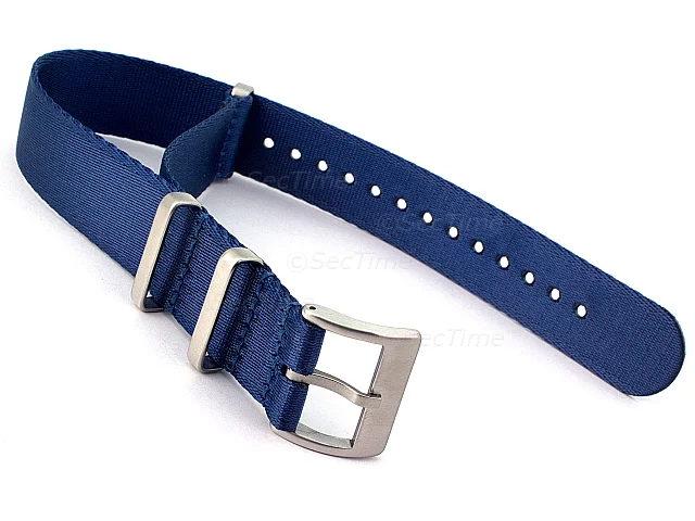 (image for) 18mm Blue Seatbelt Nato Watch Strap Military Divers