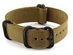 (image for) 18mm Desert Tan - Nato Nylon Watch Strap Strong Heavy Duty (4/5 rings) PVD