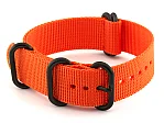 (image for) 18mm Orange - Nato Nylon Watch Strap / Band Strong Heavy Duty (4/5 rings) PVD