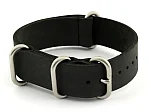 (image for) 18mm Black - Genuine Leather Watch Strap / Band NATO VINTAGE, Military
