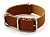 (image for) 18mm Brown (Tan) - Genuine Leather Watch Strap / Band NATO VINTAGE, Military