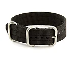 (image for) One-Piece Nato Watch Strap Military G10 Nylon Waterproof Black 22mm