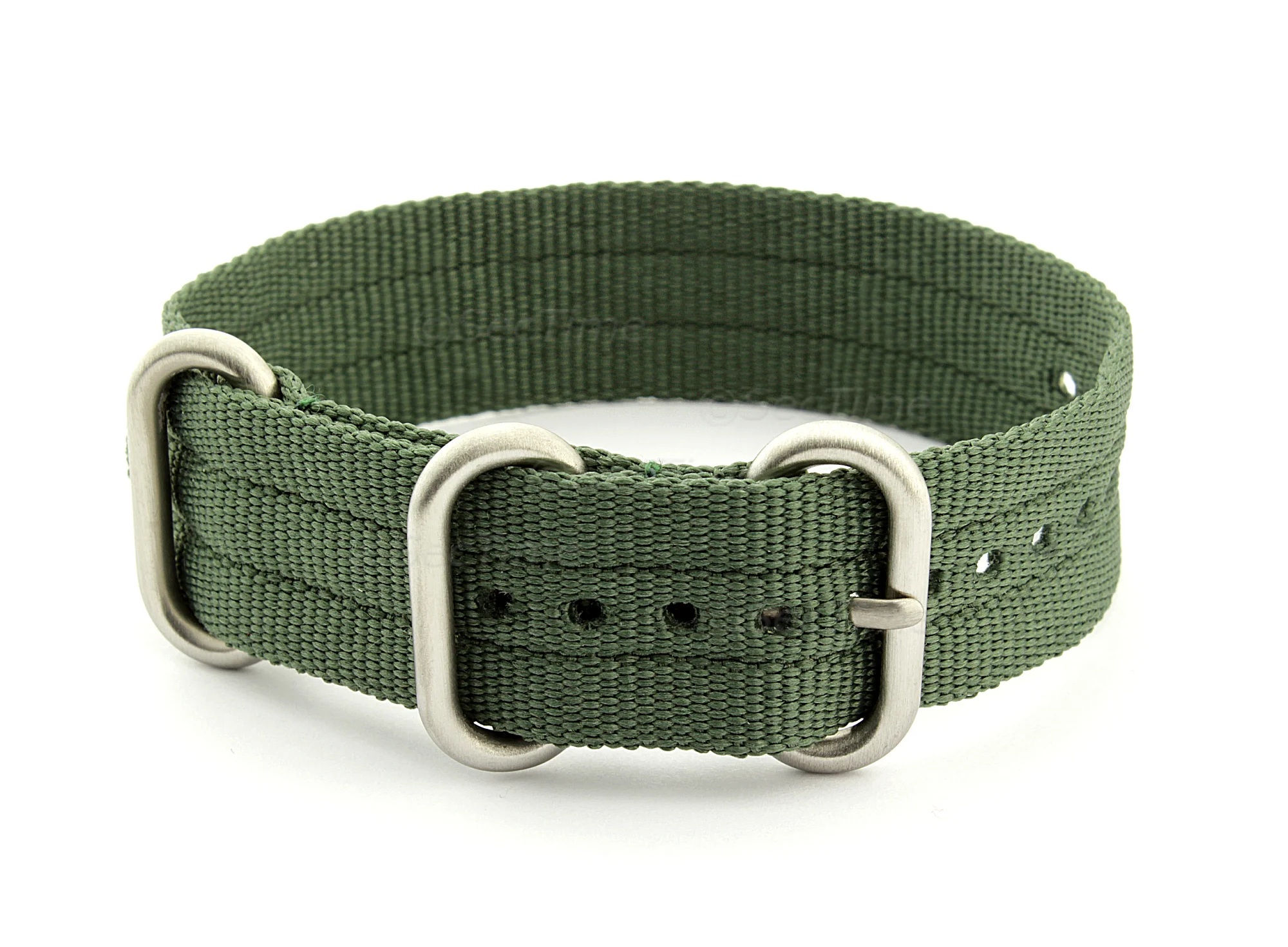 (image for) One-Piece Nato Watch Strap Military G10 Nylon Waterproof Green 22mm