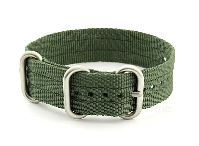 (image for) One-Piece Nato Watch Strap Military G10 Nylon Waterproof Green 18mm