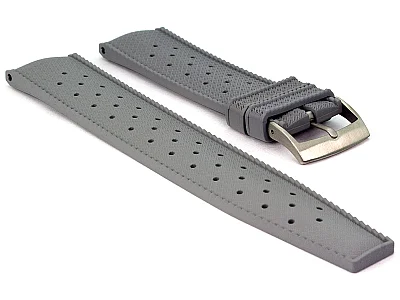(image for) FKM Rubber Quick Release Watch Strap Band Waterproof Orbit Grey 20mm