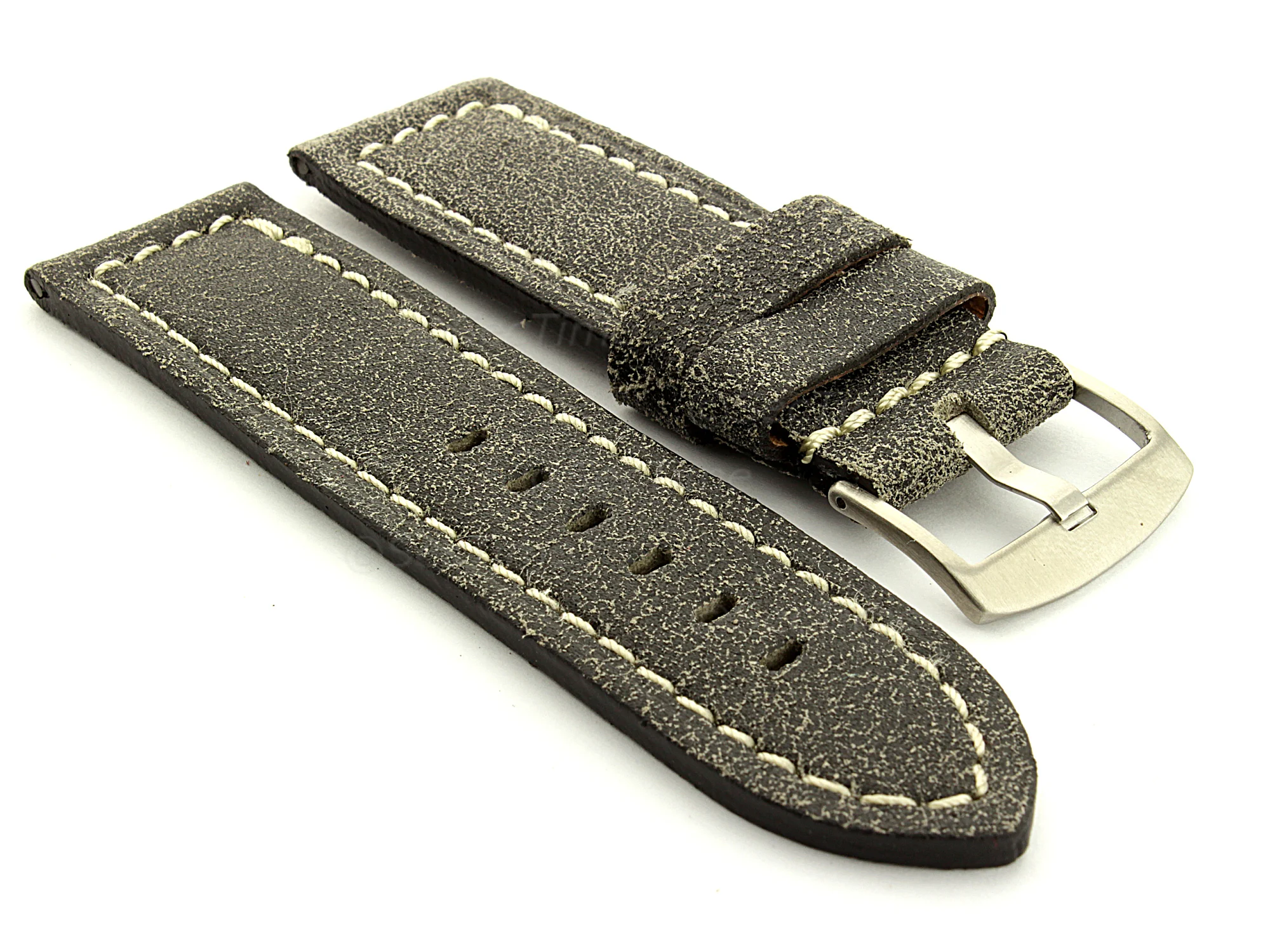 (image for) Leather Watch Band Panor Jeans 24mm (1)
