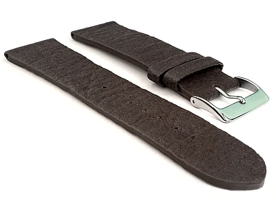 (image for) Real Pineapple(Ananas) Watch Strap Band Vegan Dark Brown 16mm