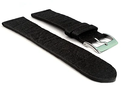 (image for) Real Pineapple(Ananas) Watch Strap Band Vegan Black 16mm