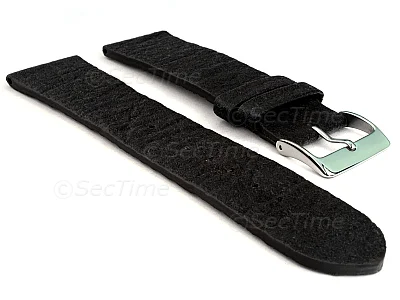 (image for) Real Pineapple(Ananas) Watch Strap Band Vegan Black 16mm