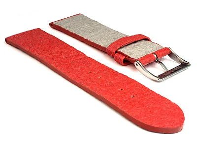 (image for) Real Pineapple(Ananas) Watch Strap Band Vegan Red 18mm (1)