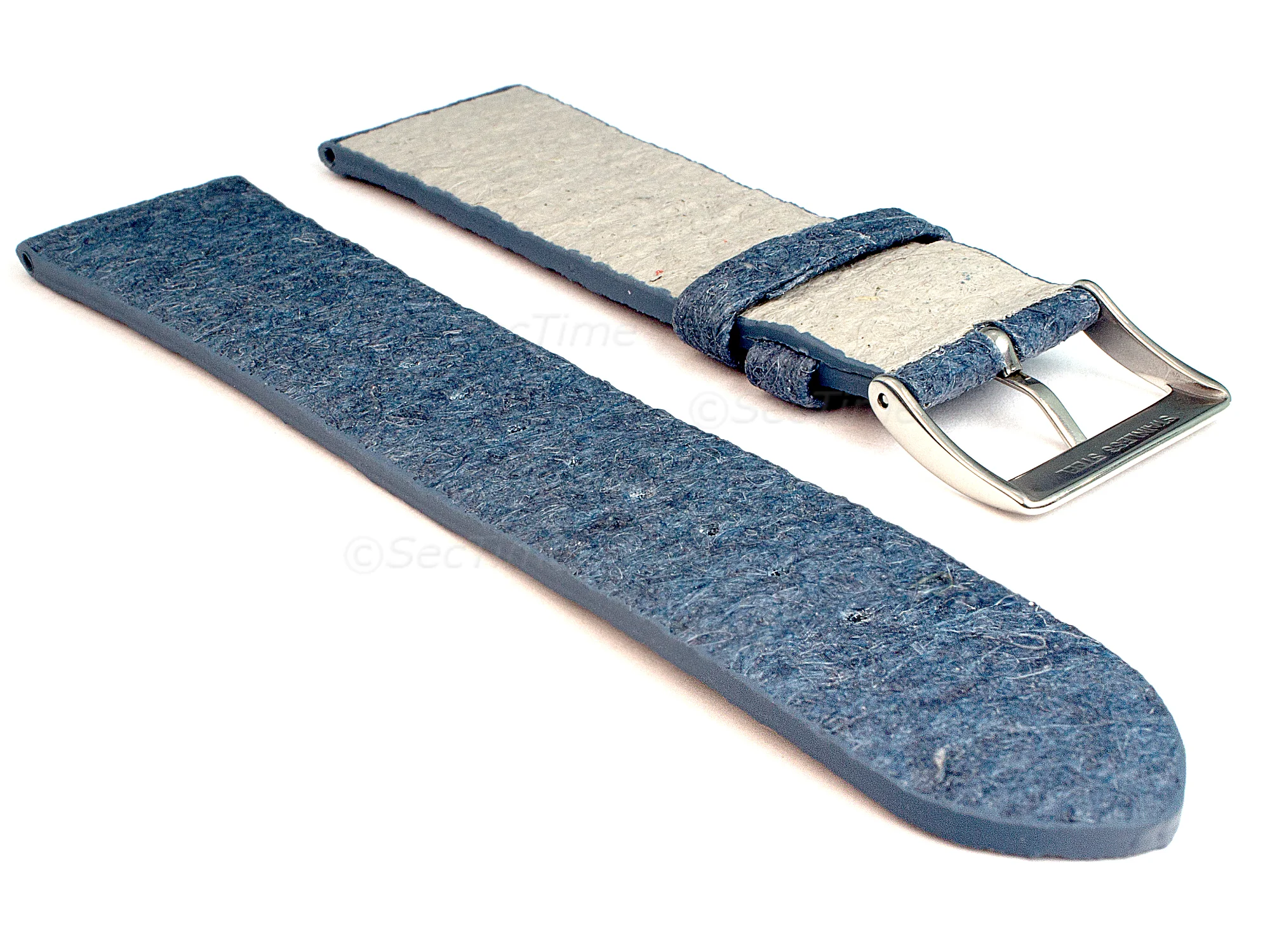 (image for) Real Pineapple(Ananas) Watch Strap Band Vegan Blue 16mm (1)