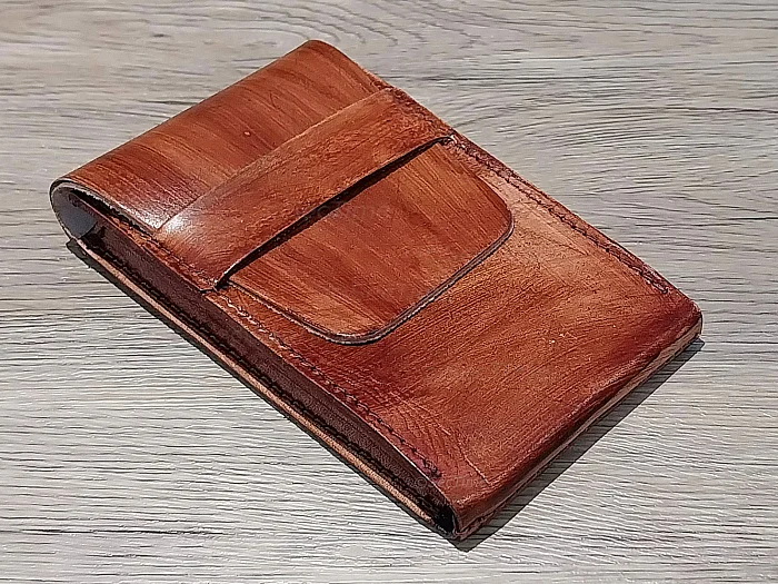 (image for) Genuine Leather Watch Pouch for 1 Wristwatch Brown