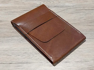 (image for) Genuine Leather Watch Pouch for 1 Wristwatch Dark Brown