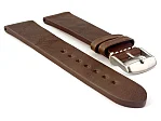 (image for) Genuine Leather Watch Strap Band Prague Dark Brown 18mm