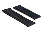(image for) Genuine Leather Watch Strap Compatible with Rolex Daytona Black 20mm/16mm