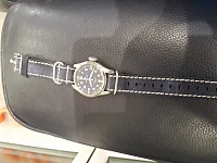 (image for) Suede Leather Watch Strap Nato Cayman Silver-Coloured Buckle Blue 20mm