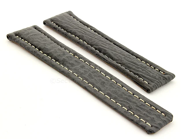 (image for) Shark Skin Watch Strap for Breitling Grey 20mm/18mm