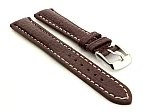 (image for) Shark Leather Watch Strap VIP Maroon 18mm
