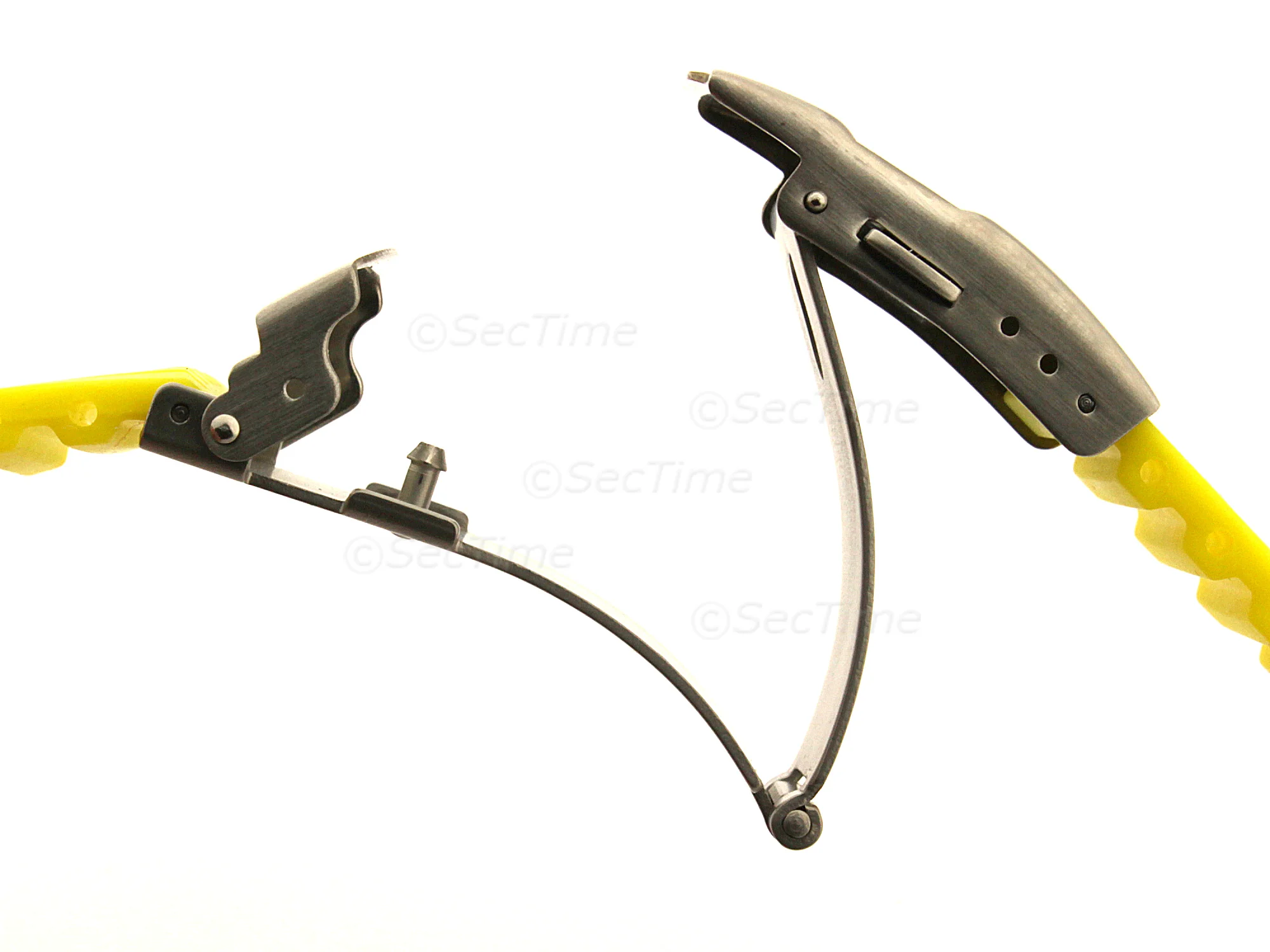 (image for) Silicone Watch Strap GS with Deployment Clasp Waterproof Yellow 18mm (2)