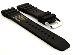 (image for) Silicone Rubber Watch Strap Band PRO Waterproof N.D.LIMITS Black 20mm