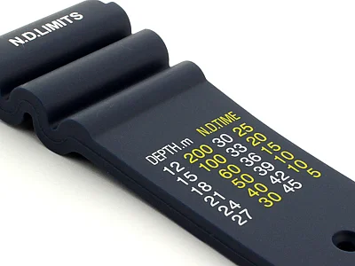 (image for) Silicone Rubber Watch Strap Band PRO Waterproof N.D.LIMITS Blue 24mm (2)