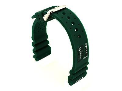 (image for) Silicone Rubber Watch Strap Band PRO Waterproof N.D.LIMITS Green 22mm (1)