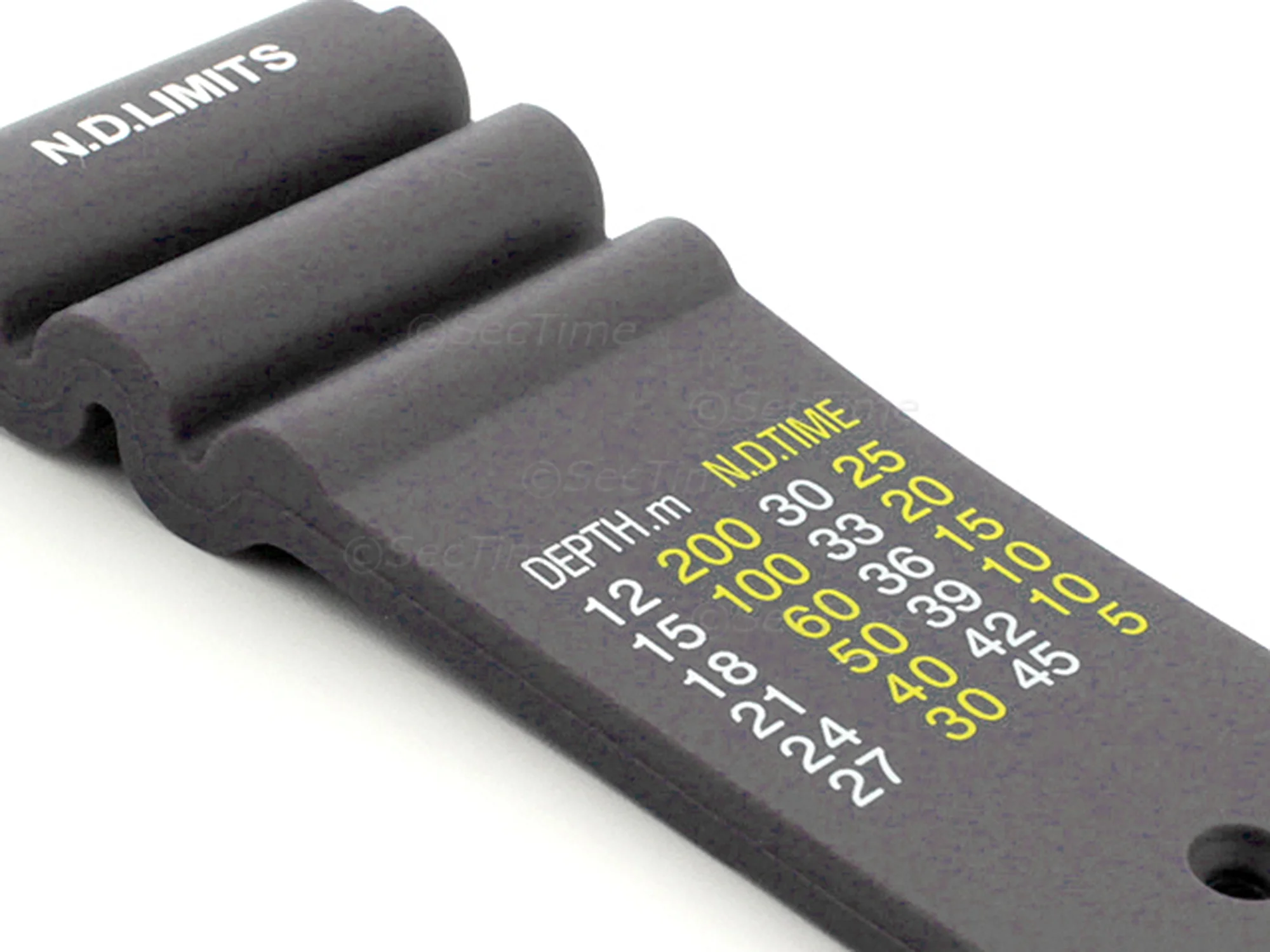 (image for) Silicone Rubber Watch Strap Band PRO Waterproof N.D.LIMITS Grey 18mm (2)