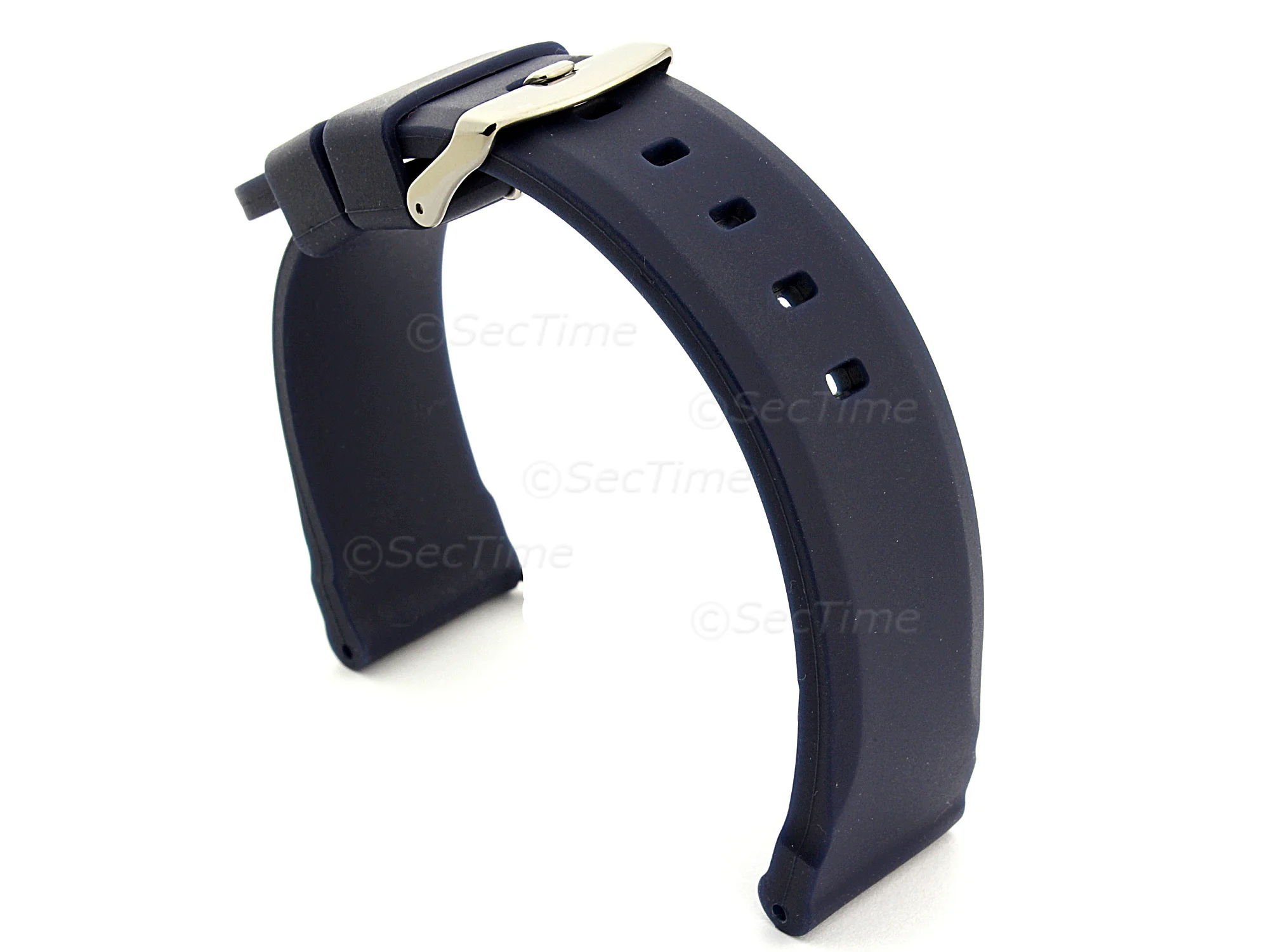 (image for) Silicone Watch Band SN Waterproof Blue 22mm