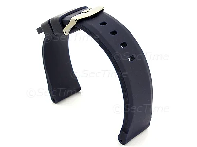 (image for) Silicone Watch Band SN Waterproof Blue 24mm