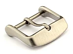 (image for) Brushed Silver-Coloured Stainless Steel Standard Watch Strap Buckle 18mm