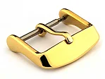 (image for) Polished Yellow Gold-Coloured Stainless Steel Standard Watch Strap Buckle 18mm