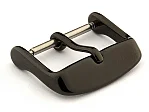 (image for) Polished Black (PVD) Stainless Steel Standard Watch Strap Buckle 18mm