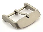 (image for) Matte Grey Stainless Steel Standard Watch Strap Buckle 18mm