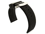(image for) Silicone Watch Strap Summer Tread Waterproof Black 22mm