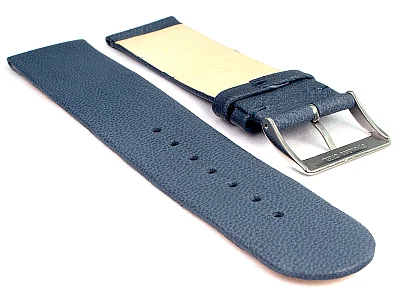 (image for) 22mm Blue Genuine Leather Watch Strap Band Tact (1)