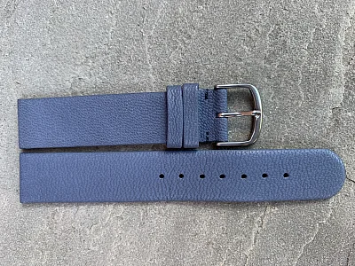 (image for) 12mm Blue Genuine Leather Watch Strap Band Tact (3)