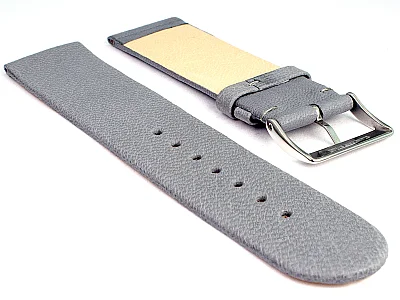 (image for) 22mm Grey Genuine Leather Watch Strap Band Tact (1)