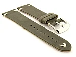 (image for) Genuine Leather Watch Strap in Oldfangled Style Texas Olive Green 20mm