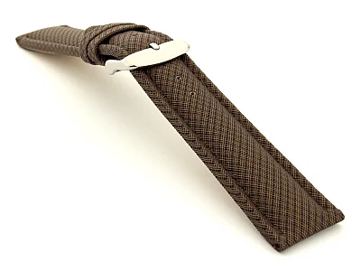 (image for) Synthetic Waterproof Watch Strap Toulon Dark Brown 18mm (2)