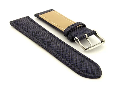 (image for) Synthetic Waterproof Watch Strap Toulon Blue 18mm (1)