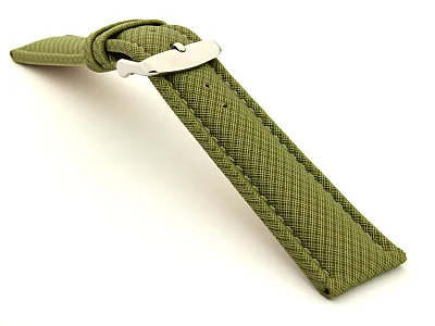 (image for) Synthetic Waterproof Watch Strap Toulon Green 20mm (2)