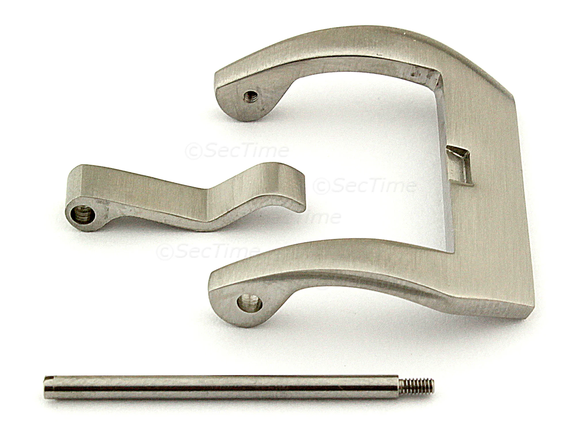 (image for) 26mm Stainless Steel Trapezium Buckle fitted by Screw - Brushed Finish (1)